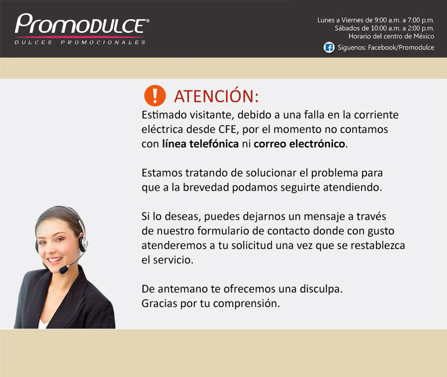 AVISO IMPORTANTE ROMODULCE