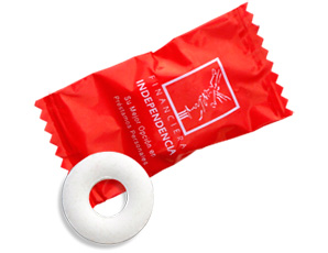 Sobre promocional con 1 pastilla dona