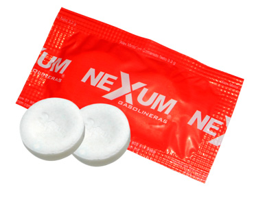 Sobre con 2 pastillas, impresión contínua